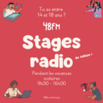 Stage radio pour vos ados (Publication Instagram)
